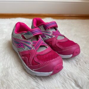Kids Saucony Pink Athletic Shoes